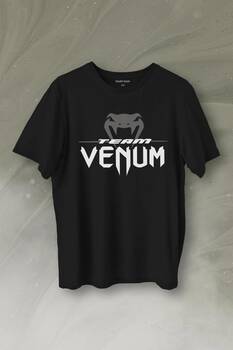 Venum Muay Thai Dövüş Sanatı Kobra Yılan Kafası Baskılı Tişört Unisex T-Shirt