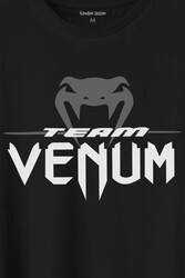 Venum Muay Thai Dövüş Sanatı Kobra Yılan Kafası Baskılı Tişört Unisex T-Shirt - Thumbnail