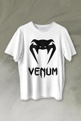 Venum Muay Thai Dövüş Sanatı Kobra Yılan Kafası Baskılı Tişört Unisex T-shirt - Thumbnail