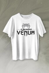 Venum Muay Thai Dövüş Sanatı Kobra Yılan Kafası Baskılı Tişört Unisex T-shirt - Thumbnail