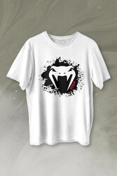 Venum Muay Thai Dövüş Sanatı Kobra Yılan Kafası Baskılı Tişört Unisex T-shirt - Thumbnail