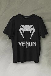 Venum Muay Thai Dövüş Sanatı Kobra Yılan Kafası Baskılı Tişört Unisex T-Shirt - Thumbnail