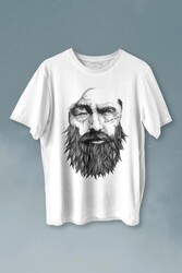 Viking Berber Saç Deseni Hair Design 1902 Baskılı Tişört Unisex T-shirt - Thumbnail