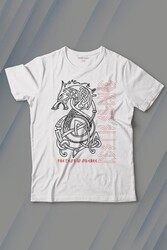 Viking Fenrir Wolf Vikings Kurt Kafa Street Baskılı Tişört Çocuk T-shirt - Thumbnail