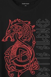 Viking Fenrir Wolf Vikings Kurt Kafa Street Baskılı Tişört Unisex T-Shirt - Thumbnail