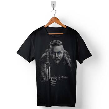 Vikings Ragnar Lodbrok Regnar Vikingler Baskılı Tişört Unisex T-Shirt