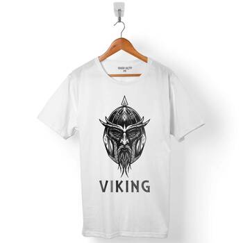 VIKINGS SKULL HEAD ISKANDİNAV VİKİNGLER ERKEK TİŞÖRT