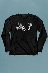 Wake Up Donnie Darko Film Uyan Gothic Dark Uzun Kollu Tişört Baskılı T-Shirt - Thumbnail