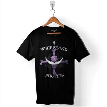 Whitebeard Amiral Prates One Piece Luffy Baskılı Tişört Unisex T-Shirt