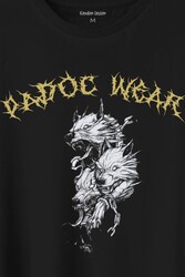 Wolf Padoc Kurt Exclusive Gothic Dark Baskılı Tişört Unisex T-Shirt - Thumbnail