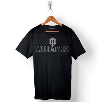 World Of Tanks 1 2 3 Logo Baskılı Tişört Unisex T-Shirt