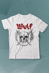 Wulf Metal Rock Band Skull Kuru Kafa Urban Gothic Baskılı Tişört Çocuk T-shirt - Thumbnail