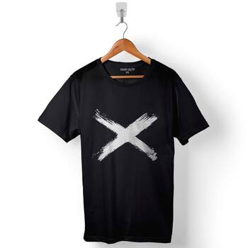 X Çarpı Logo No Entry Girilmez Yasak Baskılı Tişört Unisex T-Shirt