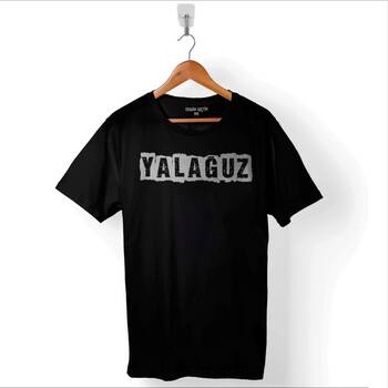 Yalağuz Yalnız Adam Trabzon Rize Karadeniz Baskılı Tişört Unisex T-Shirt