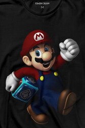 Yeni Süper Mario Bros Mario Uzun Kollu Tişört Baskılı T-Shirt - Thumbnail