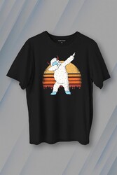 Yeti Dans Dabbing Kocaayak Funny Dance Baskılı Tişört Unisex T-Shirt - Thumbnail