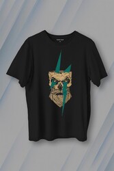 Yıldırım Gothic Sakallı Heykel Baskılı Tişört Unisex T-Shirt - Thumbnail